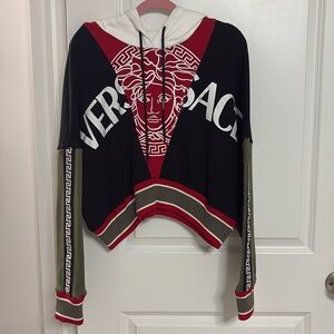 Versace Cropped Hoodie